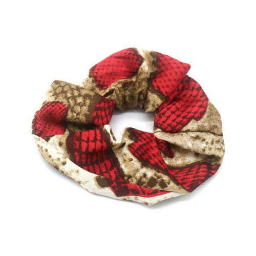Salonline Scrunchie Animal Print Snake Red